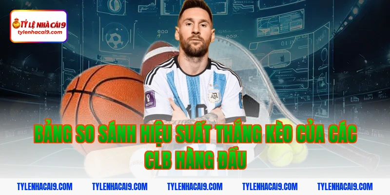 Bảng so sánh hiệu suất thắng kèo của các CLB hàng đầu