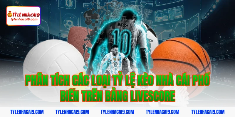 Phân tích các loại tỷ lệ kèo nhà cái phổ biến trên bảng livescore